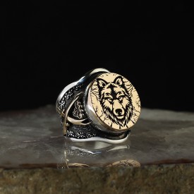 KURT TASARIM KILIÇ MODEL ERKEK GÜMÜŞ YÜZÜK