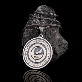 Türk Boyları Bayrağı Model 925 Ayar Gümüş Kolye