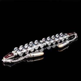 Special Design Mermi Tasarım 10 Adetli Alpaka Metal Zaza Tesbih