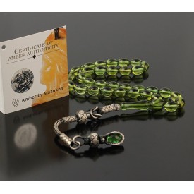 Sertifikalı Orjinal damla Kehribar Tesbih