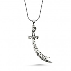 Zülfikar Kılıcı Gümüş Kolye