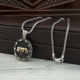 925 AYAR GÜMÜŞ GÖKTÜRKÇE TÜRK MODEL KOLYE