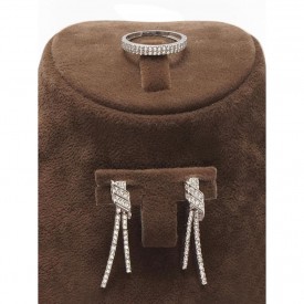 Su Yolu Tasarımlı Gümüş Bayan Set