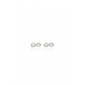 Gümüş Sonsuzluk Küpe