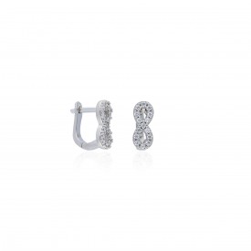 Gümüş Sonsuzluk Küpe