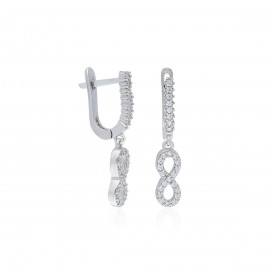 Sonsuzluk Sallantılı Gümüş Küpe