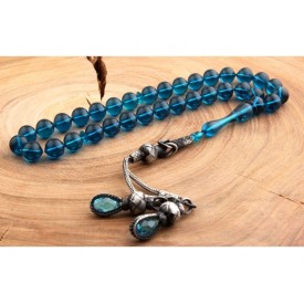 Parliament Mavisi İstanbul Kesim Gümüş Kazaziyeli Tesbih