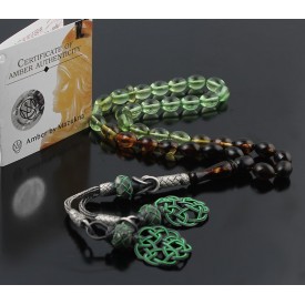 Sertifikalı Süzme Renk Orjinal Damla Kehribar Tesbih