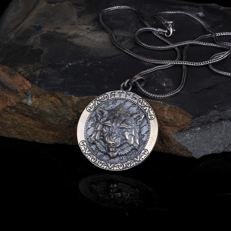 KABARTMA KURT MODEL 925 AYAR GÜMÜŞ KOLYE - Görsel 2