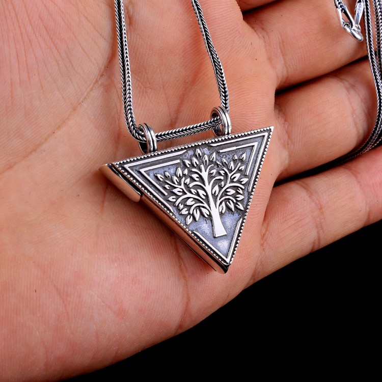 925 AYAR GÜMÜŞ 4 CM MUSKA KABI KOLYE - Görsel 3